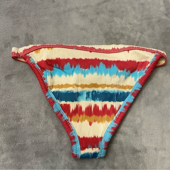 New! Beach Riot Becca Primary Dip Dye Bikini Swim Bottom 24991 - Picture 3 of 6